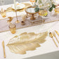 3D Gold-Embossed Leaf Placemat – Heat-Resistant & Non-Slip