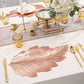 3D Gold-Embossed Leaf Placemat – Heat-Resistant & Non-Slip