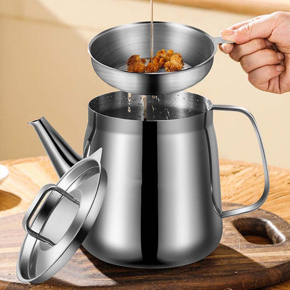 Durable Stainless Steel Oil Filter Pot（50% OFF）
