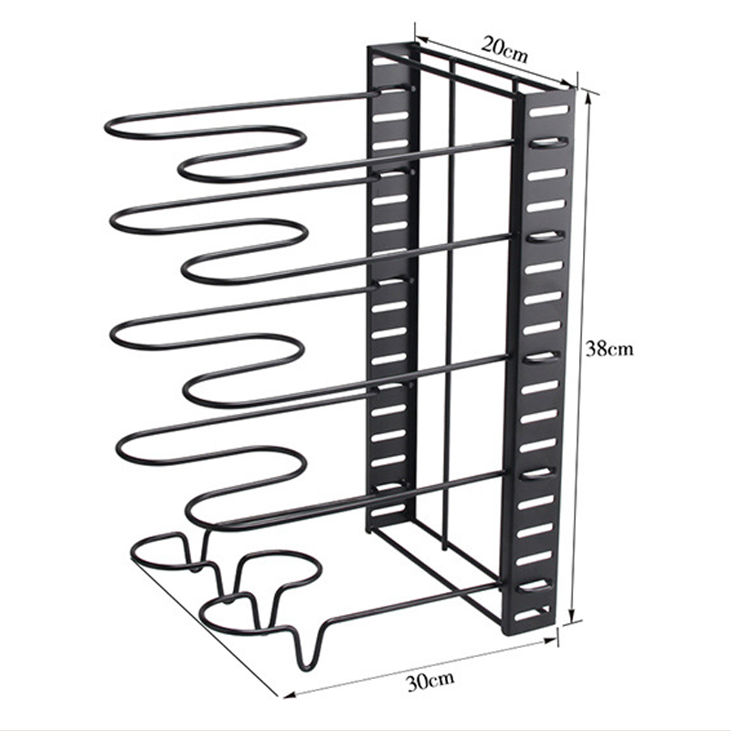 Multi-Tier Carbon Steel Pot Rack Organizer