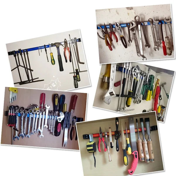 📢📢50% OFF !! ⏰Powerful Magnetic Tool Holder - 30kg Load Capacity with Quick-Release Design for Workshop & Garage Organization 🛠️🔗