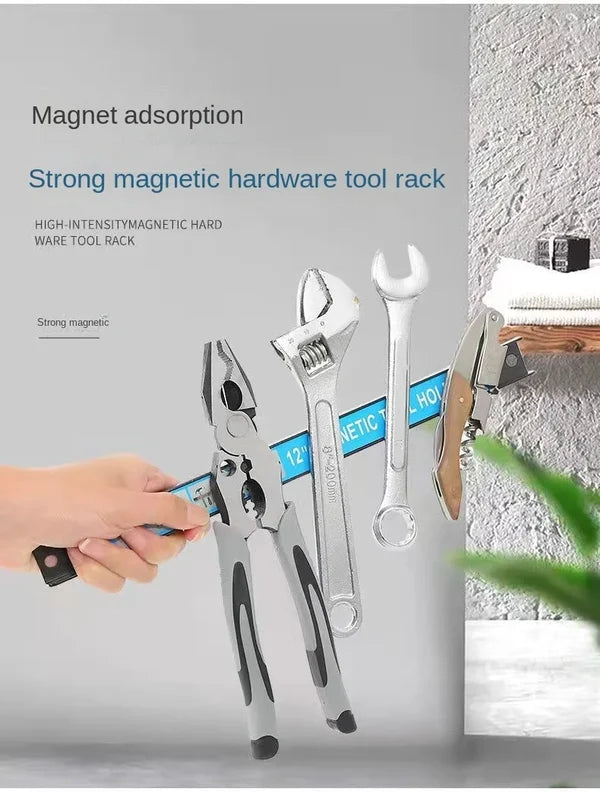 📢📢50% OFF !! ⏰Powerful Magnetic Tool Holder - 30kg Load Capacity with Quick-Release Design for Workshop & Garage Organization 🛠️🔗