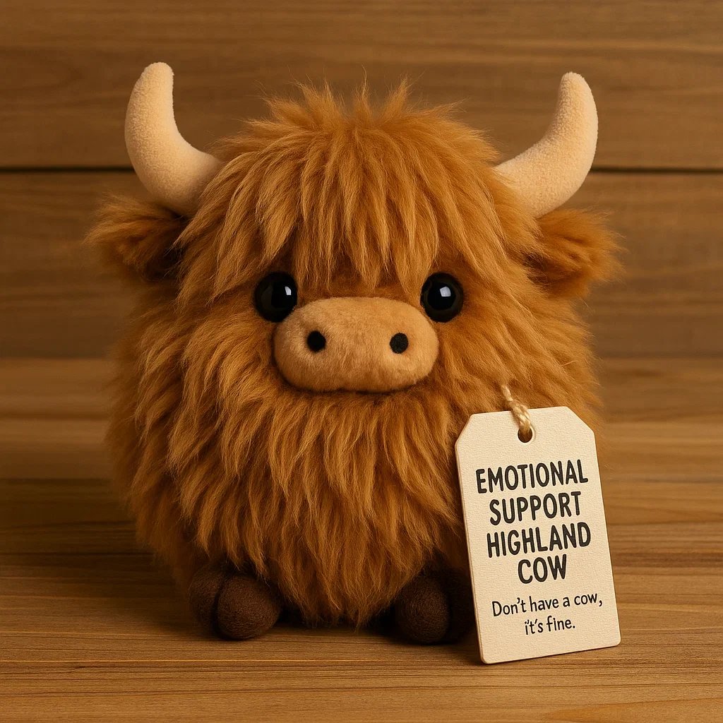 🔥50% off🐂Emotional Support Highland Cow Plush