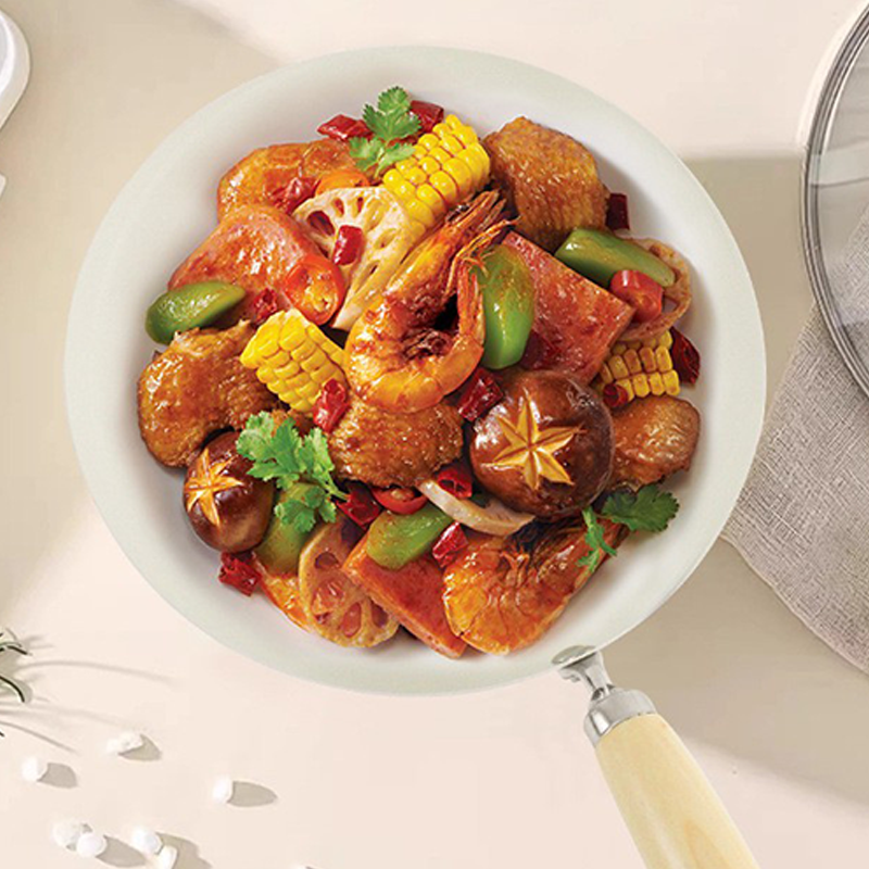 Lightweight Ceramic Non-Stick Wok Pan