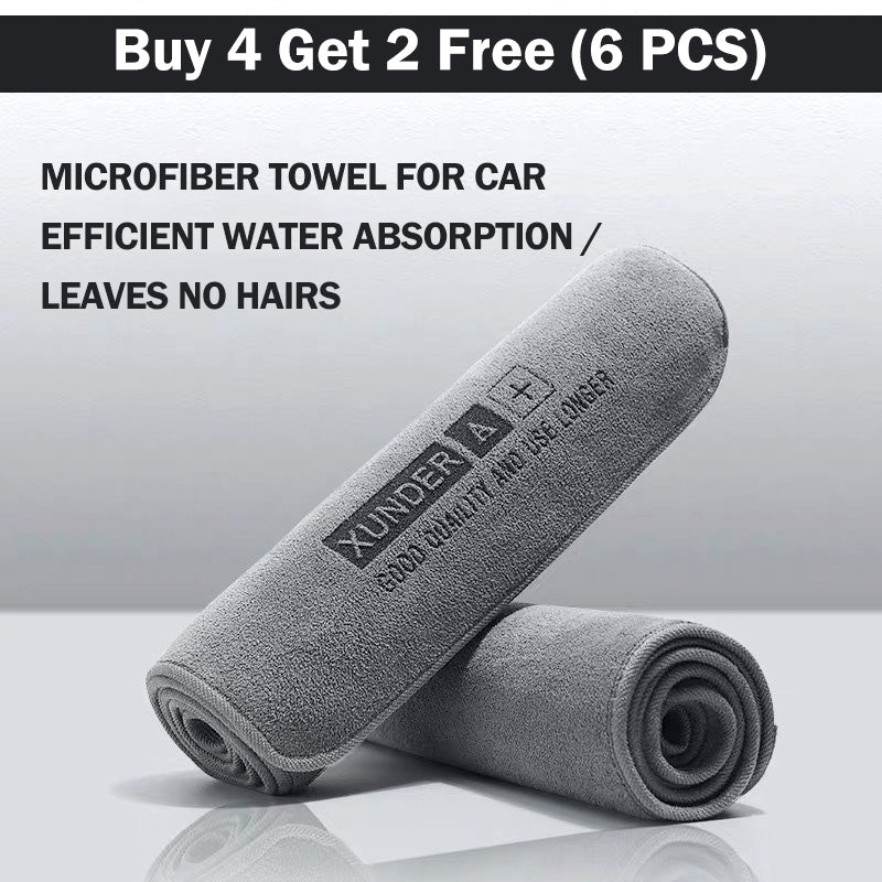Microfiber Towel for Car - Effective Water Absorption & Leaves No Trace