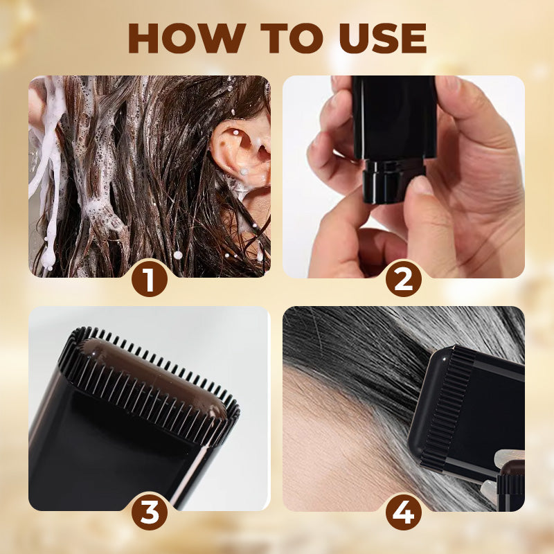 💇‍♀️  50% OFF! ✨ 2-in-1 Hair Coloring Pen – Built-in Comb, Natural Color, Quick Results ✨