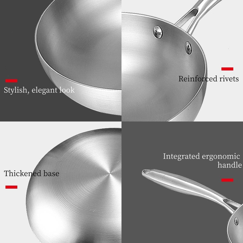 Tri-Ply Stainless Steel Frying Pan