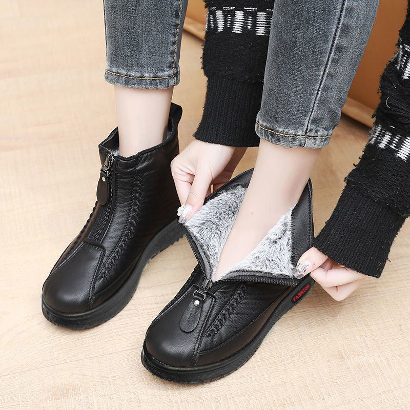 👢 50% OFF NOW! ❄️ Women's Winter Warm Zipper Ankle Boots – Water-Resistant, Cozy Lining & Non-Slip Sole for Cold Days 🧥📦