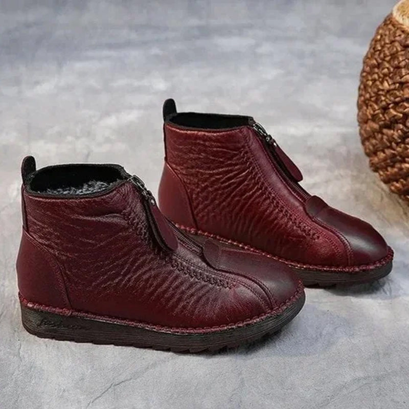 👢 50% OFF NOW! ❄️ Women's Winter Warm Zipper Ankle Boots – Water-Resistant, Cozy Lining & Non-Slip Sole for Cold Days 🧥📦