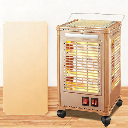 5 Sides Portable Electric Heater with BBQ Grill Top（50% OFF）