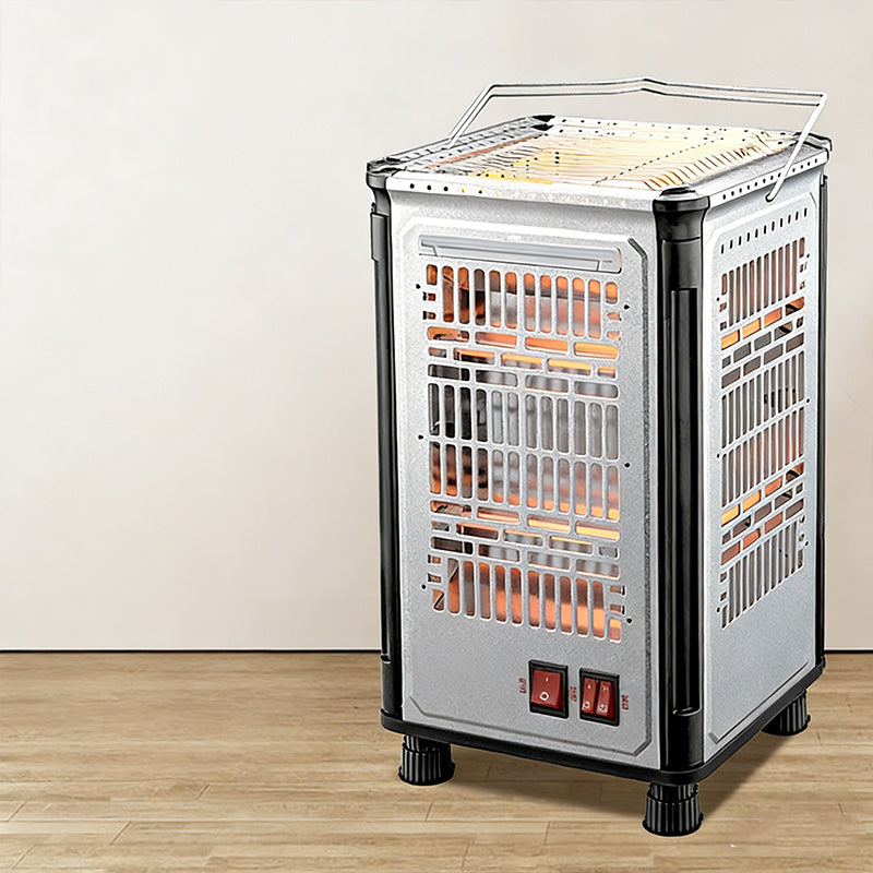 5 Sides Portable Electric Heater with BBQ Grill Top（50% OFF）