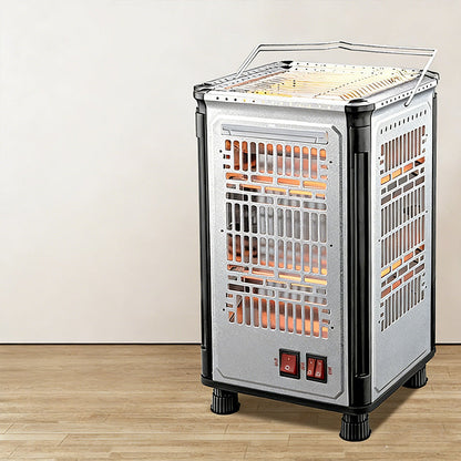 5 Sides Portable Electric Heater with BBQ Grill Top（50% OFF）