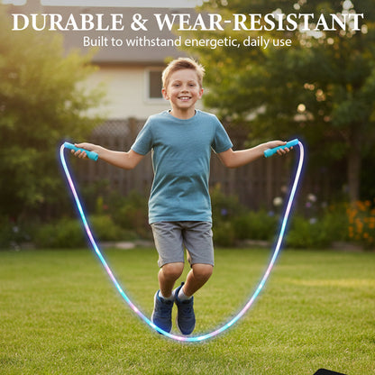 🔥 LED jump rope for kids – cool light show, adjustable length, and active play in the dark