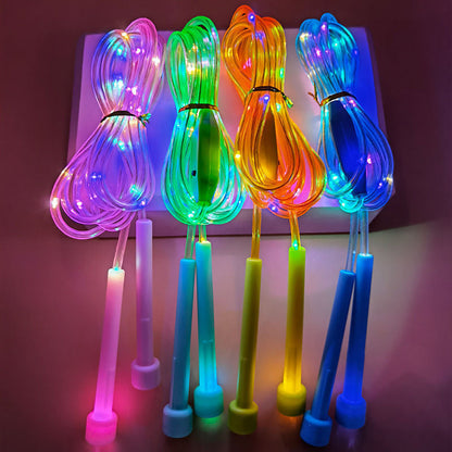 🔥 LED jump rope for kids – cool light show, adjustable length, and active play in the dark