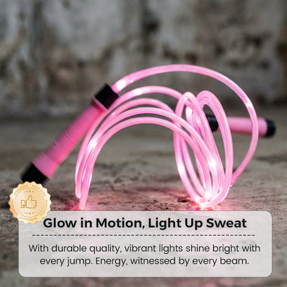 🔥 LED jump rope for kids – cool light show, adjustable length, and active play in the dark