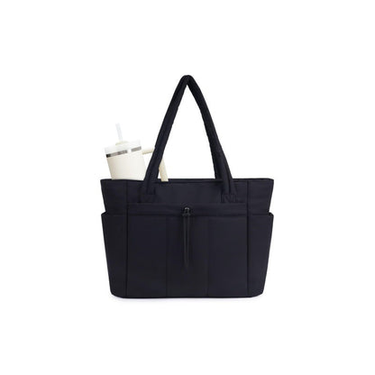 🌸 50% OFF NOW! 🌸💕🎁Wandering Nature Puffer Tote Bag with Cup Holder & Laptop Compartment & Trolley Sleeve for Travel, Work, Nurse, Women