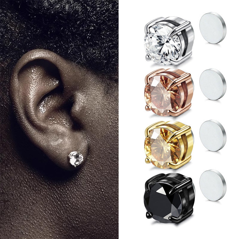 🔥 Hot Sale 50% OFF 🔥No Piercing Needed Magnetic Zirconia Stud Earrings