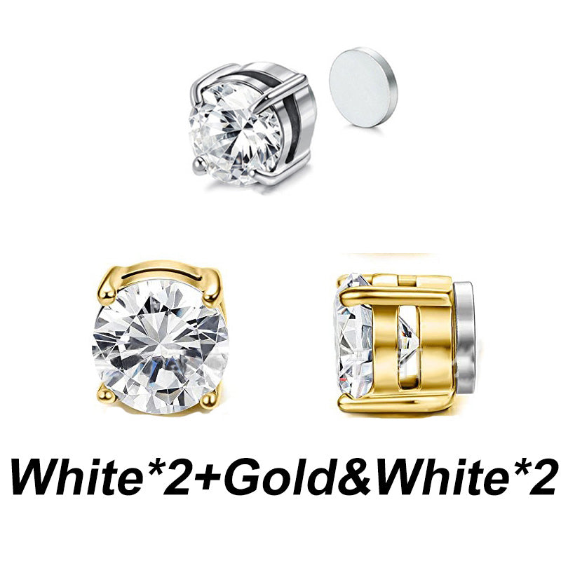 🔥 Hot Sale 50% OFF 🔥No Piercing Needed Magnetic Zirconia Stud Earrings