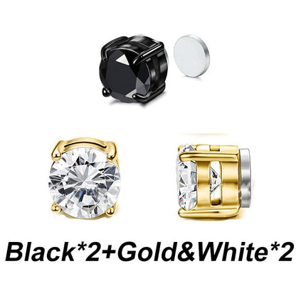 🔥 Hot Sale 50% OFF 🔥No Piercing Needed Magnetic Zirconia Stud Earrings