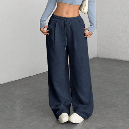 ⏳Limited-time 50% off⏰Casual Loose Fit Corduroy Trousers for Women👖