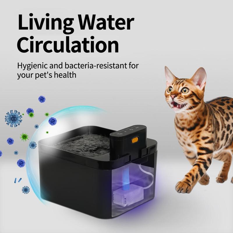 ⏰ 50% OFF – Limited Stock 🐱💧 Smart Motion-Sensing Cat Water Fountain – Fresh Flowing Water, Only When Your Cat Approaches! | Encourages Drinking, Prevents UTIs 🩺💚