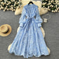 🎁New arrival 60% OFF💥Vintage Embroidered Lantern Sleeve Dress