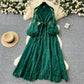 🎁New arrival 60% OFF💥Vintage Embroidered Lantern Sleeve Dress