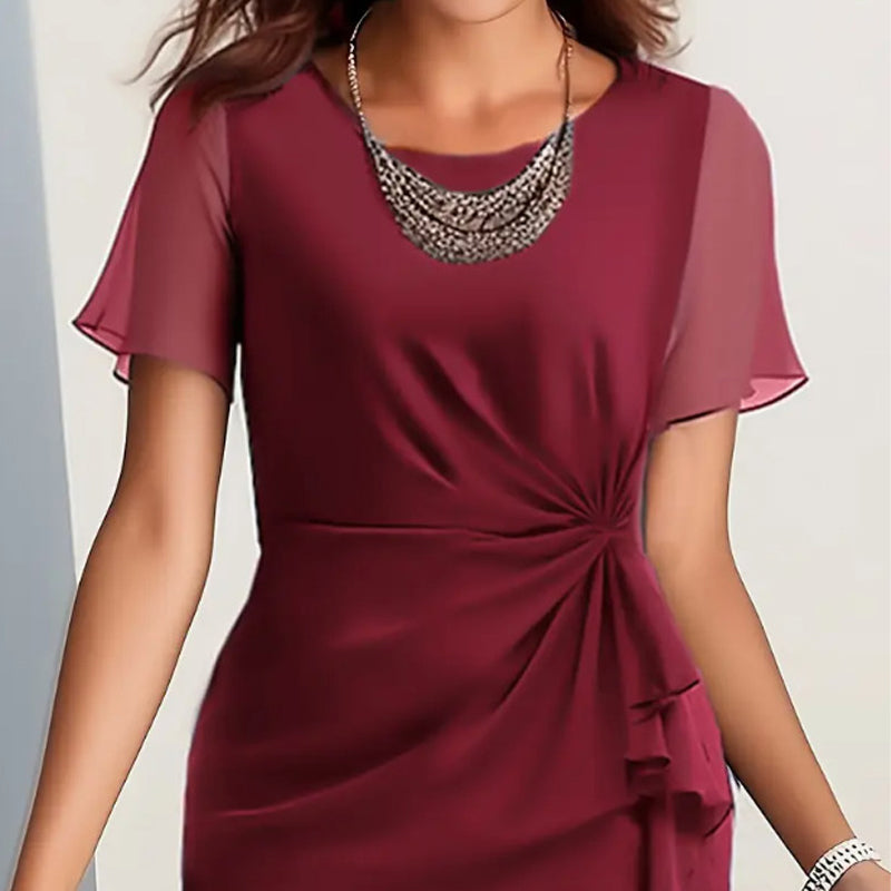 📢📢60% OFF!!⏰Elegant Fashion Solid Color Dress