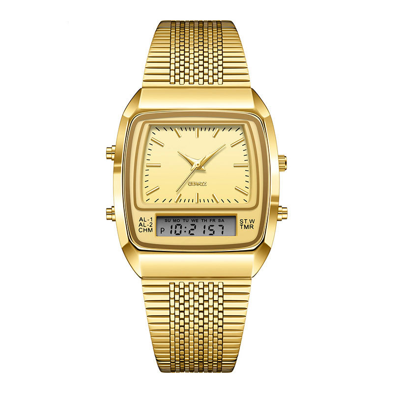 ⌚50% OFF NOW! ✨ Retro Style Square Face Multifunction Watch – Chronograph, Date Display & Classic Design 🕰️