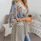 🔥Summer Hot Sale-50% Off!!✨Women's Floral Kimono Ruffle Sleeve Tie Cardigans Flowy Boho Loose Cover Ups