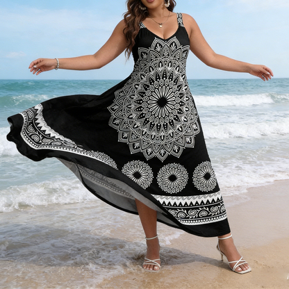 👗New Arrival❣️Bohemian Mandala Print Cami Maxi Dress