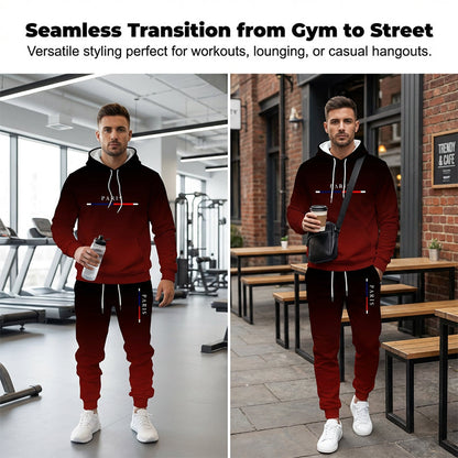 🔥Spring Hot sale ＆ 50% OFF🔥Men's Gradient Tracksuit Set - Hoodie and Sweatpants