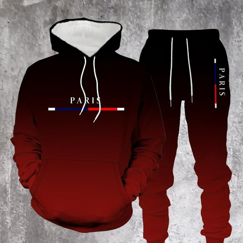🔥Spring Hot sale ＆ 50% OFF🔥Men's Gradient Tracksuit Set - Hoodie and Sweatpants