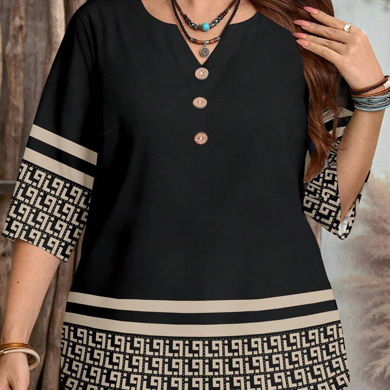 🌸Summer Hot Sale-50% Off!!🌿Women's Casual Button-Front V-Neck Top