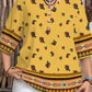 🌸Summer Hot Sale-50% Off!!🌿Women's Casual Button-Front V-Neck Top