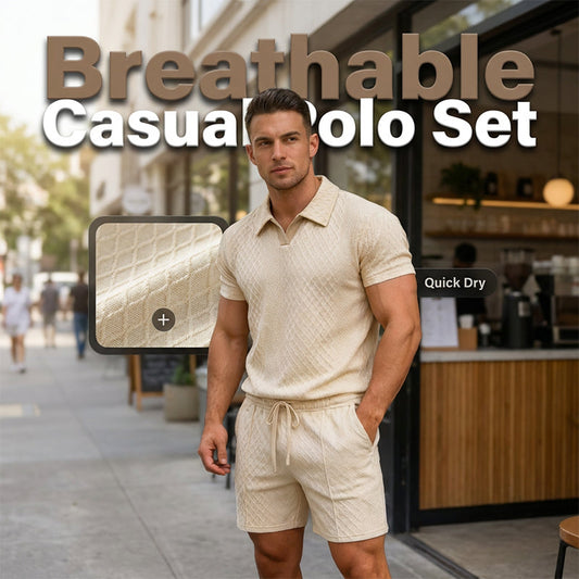 ☀️Breathable Knit Casual Set – Wrinkle-Free, Relaxed Fit