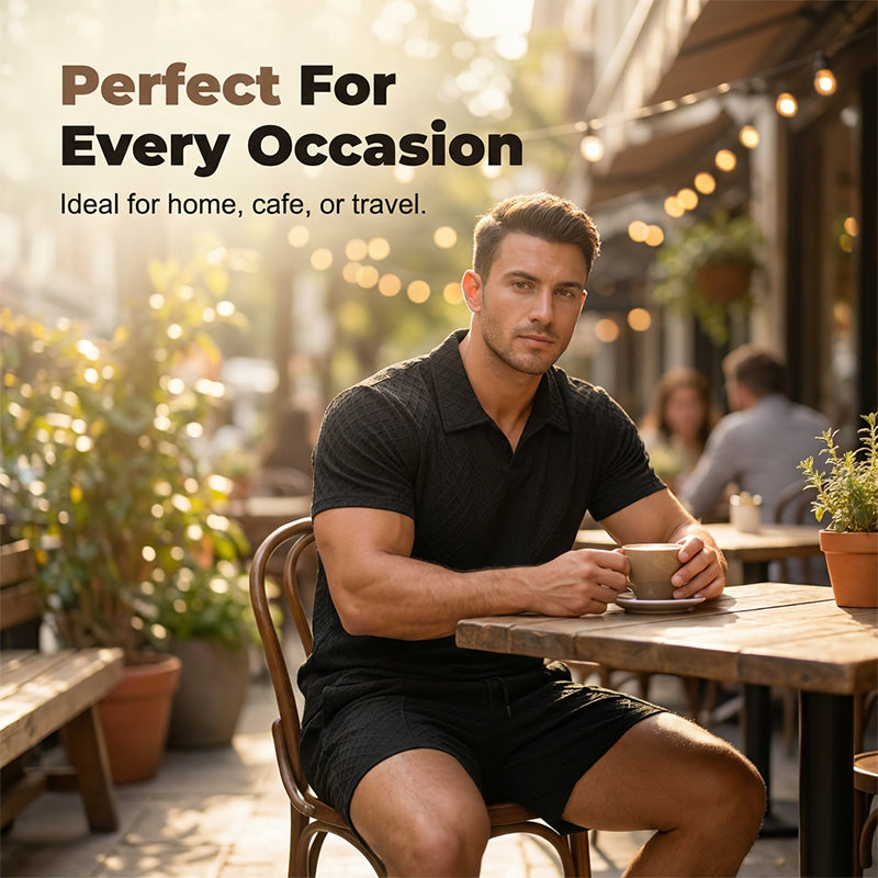 ☀️Breathable Knit Casual Set – Wrinkle-Free, Relaxed Fit