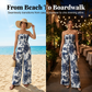 🌼Strapless Smocked Wide-Leg Jumpsuit