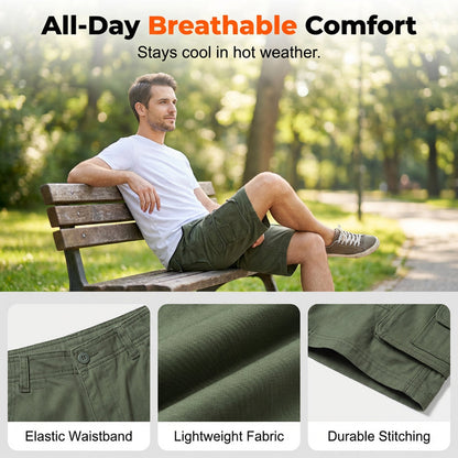 🩳 50% OFF NOW!🏕️ Men's Outdoor Cargo Shorts – Multi-Pocket & Breathable – Durable Casual Summer Shorts 🔥