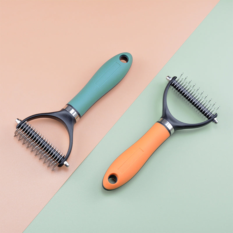 🐾 50% OFF NOW! 🧹 Double-Sided Self-Cleaning Pet Grooming Brush – Removes Loose Fur, Massages Skin & Reduces Shedding for Dogs & Cats 🐶