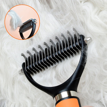 🐾 50% OFF NOW! 🧹 Double-Sided Self-Cleaning Pet Grooming Brush – Removes Loose Fur, Massages Skin & Reduces Shedding for Dogs & Cats 🐶