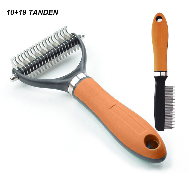 🐾 50% OFF NOW! 🧹 Double-Sided Self-Cleaning Pet Grooming Brush – Removes Loose Fur, Massages Skin & Reduces Shedding for Dogs & Cats 🐶