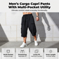 Men's Casual Cargo Capri Shorts