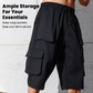Men's Casual Cargo Capri Shorts
