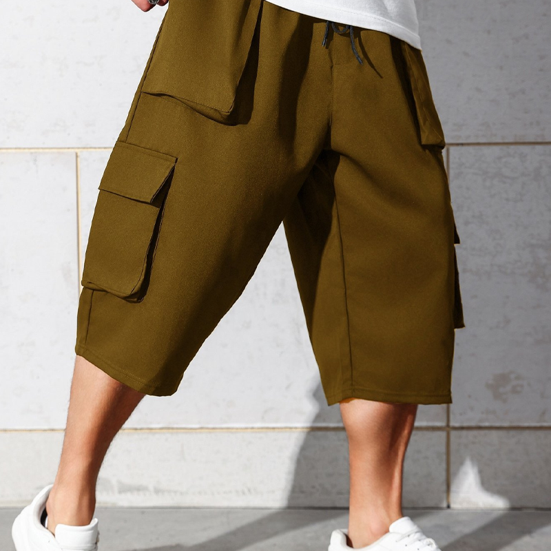 Men's Casual Cargo Capri Shorts