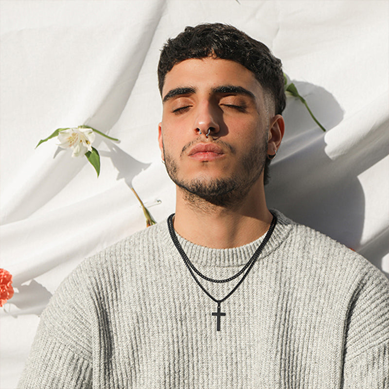 ✝️ 50% OFF NOW! 🔥 Double Layer Cross Pendant Necklace – Elegant Design, High-Quality Metal & Perfect for Daily Wear or Gift Giving 🎁