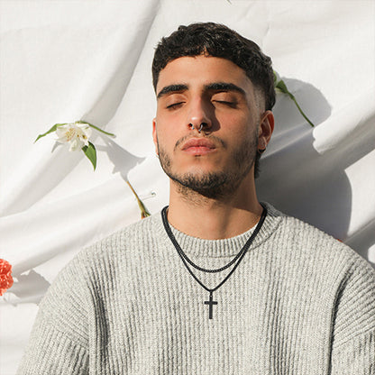 ✝️ 50% OFF NOW! 🔥 Double Layer Cross Pendant Necklace – Elegant Design, High-Quality Metal & Perfect for Daily Wear or Gift Giving 🎁