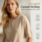 🔥 Classic Short Sleeve Knit Sweater Top – Classic & durable