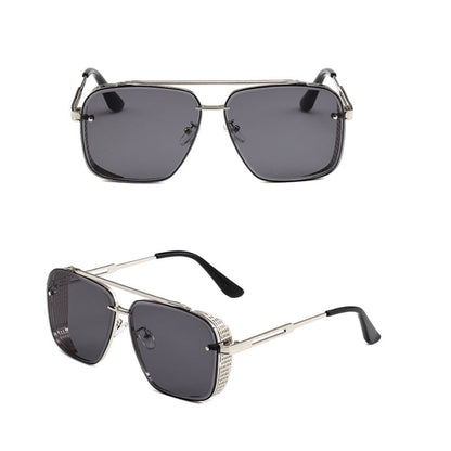 🔥50% OFF for a limited time🔥Men's Retro Double Bridge Metal Frame Sunglasses