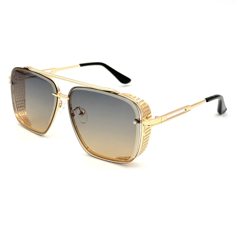 🔥50% OFF for a limited time🔥Men's Retro Double Bridge Metal Frame Sunglasses